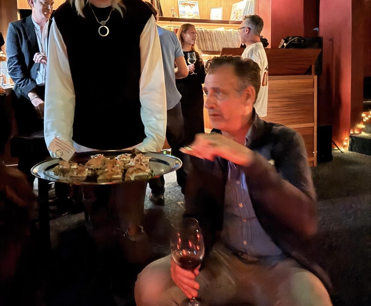 Canapes being served